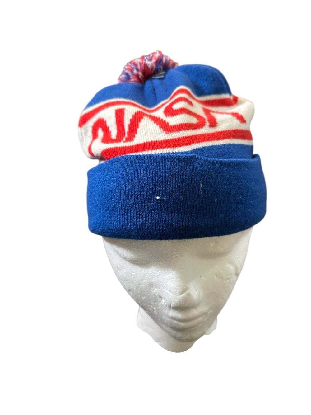 Buzz Aldrin NASA Knot Cuffed Beanie Pom Pom Hat Skull Cap